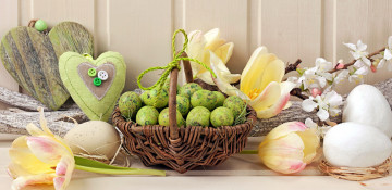 Картинка праздничные пасха крашенки тюльпаны