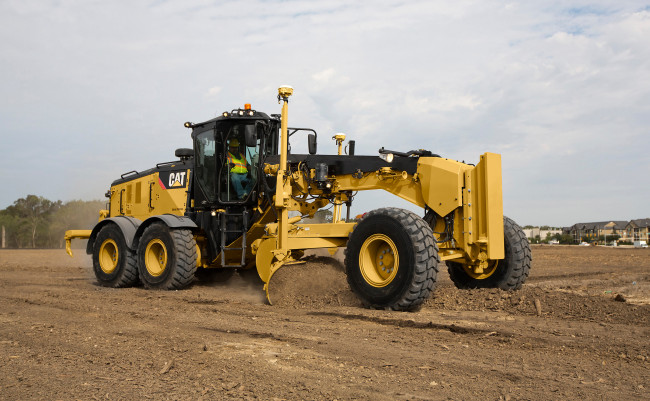 Обои картинки фото техника, грейдеры, caterpillar