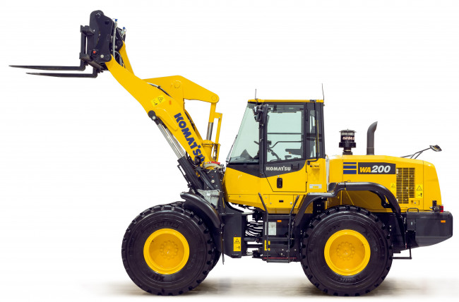 Обои картинки фото техника, фронтальные погрузчики, komatsu