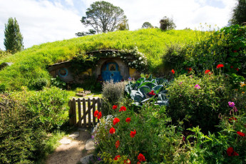 Картинка города -+здания +дома new zealand matamata hobbiton park