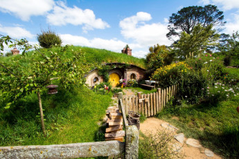 Картинка города -+здания +дома new zealand matamata hobbiton park