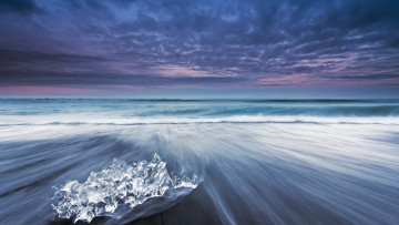 обоя природа, дороги, камень, берег, море, рассвет, облака, небо