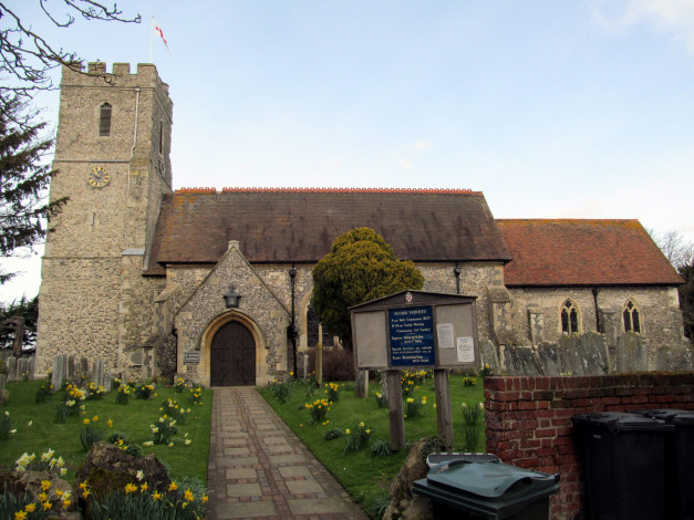 Обои картинки фото st nicholas church, southfleet, kent, uk, города, - католические соборы,  костелы,  аббатства, st, nicholas, church