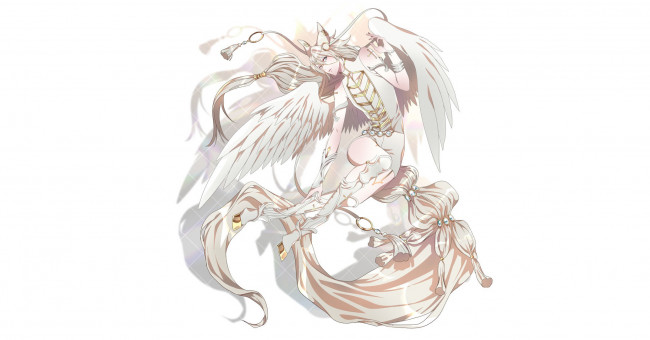 Обои картинки фото аниме, животные,  существа, парень