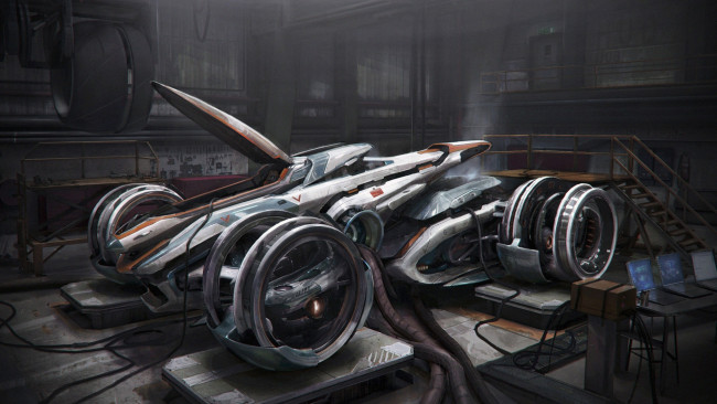 Обои картинки фото фэнтези, транспортные средства, фантастика, транспорт