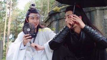 Картинка разное знаменитости ван ибо сяо чжань костюмы вентилятор зонт