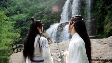 Картинка кино+фильмы the+untamed вэй усянь лань ванцзы водопад