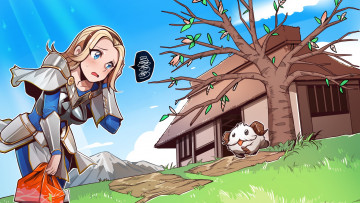 Картинка видео+игры league+of+legends lux poro дом дерево сумка