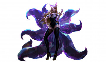 Картинка видео+игры league+of+legends ahri хвосты