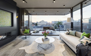 обоя интерьер, гостиная, диван, кресло