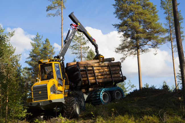 Обои картинки фото техника, лесоповалочная техника, sampo