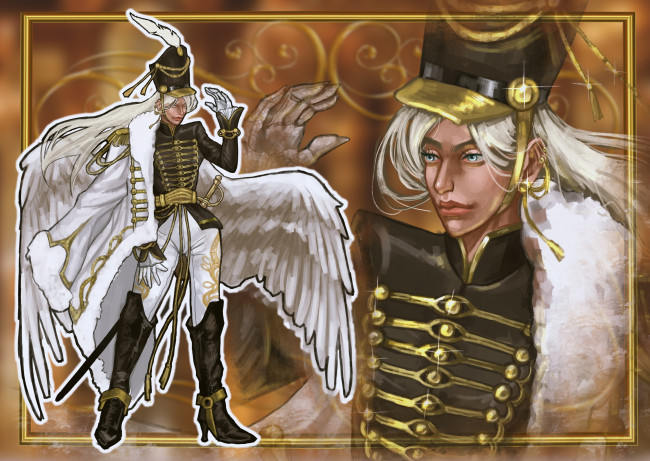 Обои картинки фото фэнтези, ангелы, ангел, форма