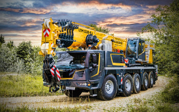 Картинка техника строительная+техника liebherr l1110-52 4k мобильные краны 2022 года строительная спецтехника hdr