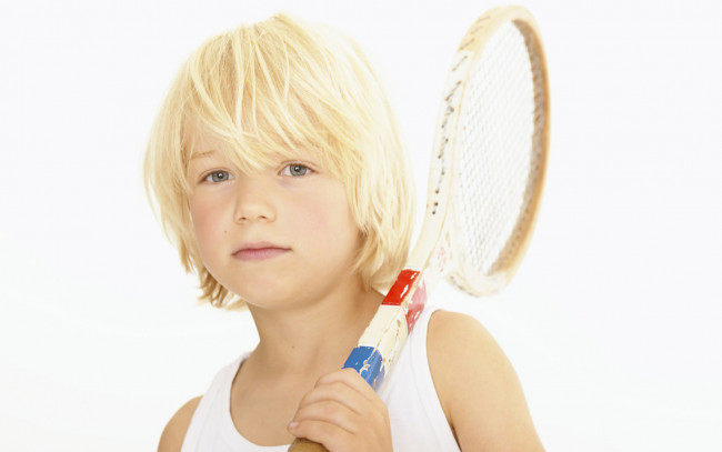 Обои картинки фото разное, люди, девочка, лицо, ракетка