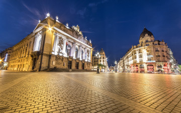 Картинка lille france города -+огни+ночного+города