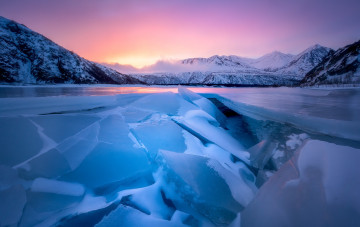 Картинка природа айсберги+и+ледники побережье