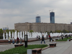 Картинка фонтаны города москва россия