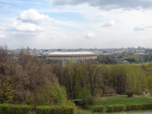 Картинка панорама москвы воробьевых гор города москва россия