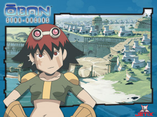 обоя oban, star, racers, аниме