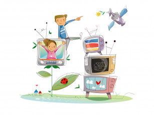 Картинка рисованные дети