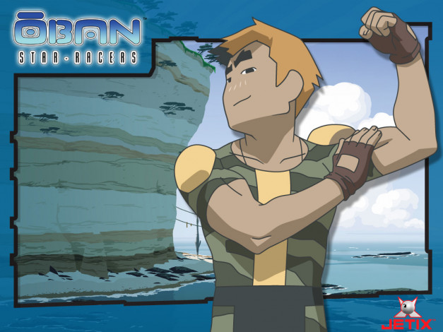 Обои картинки фото oban, star, racers, аниме