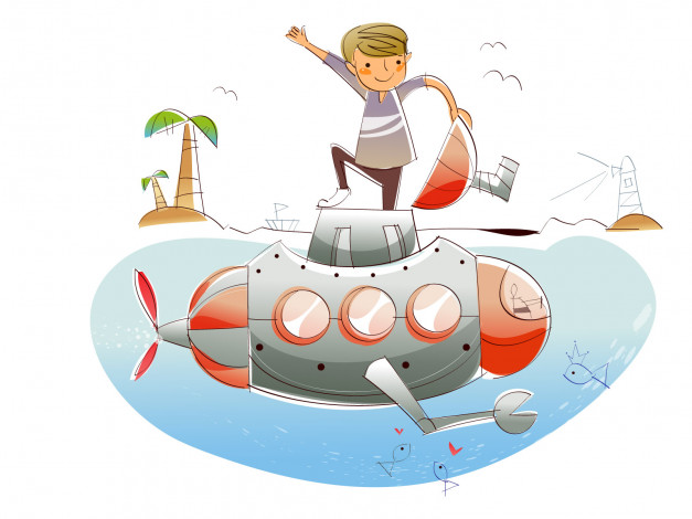 Обои картинки фото рисованные, дети