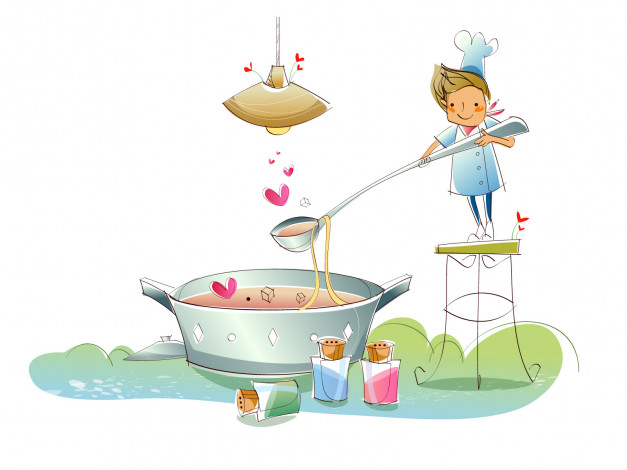 Обои картинки фото рисованные, дети