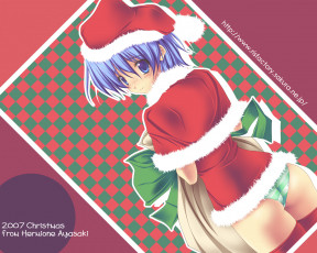 Картинка аниме merry chrismas winter