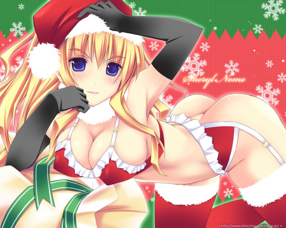 Обои картинки фото аниме, merry, chrismas, winter