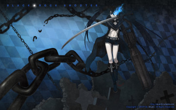 Картинка аниме black rock shooter