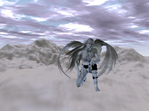 Картинка 3д графика angel ангел