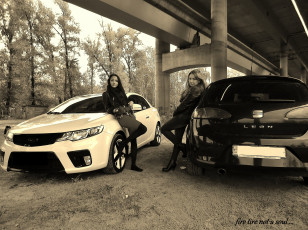 Картинка автомобили авто девушками