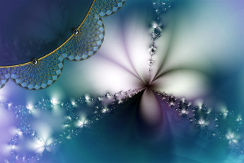 Картинка 3д графика fractal фракталы цвета узоры завитки