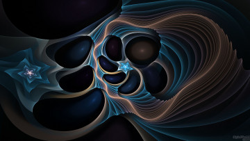 Картинка 3д графика fractal фракталы узор