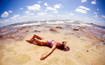 Картинка -Unsort+Брюнетки+Шатенки девушки unsort брюнетки шатенки бикини пляж море