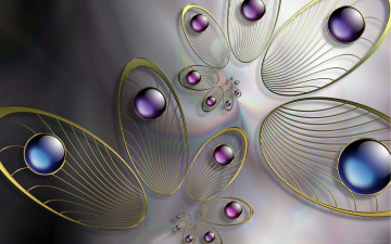 Картинка 3д графика fractal фракталы цвета узоры завитки