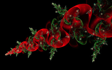 Картинка 3д графика fractal фракталы завитки цвета узоры