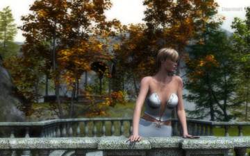 Картинка 3д графика people люди девушка