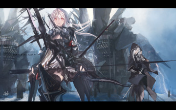 Картинка аниме pixiv fantasia трава облака вода v