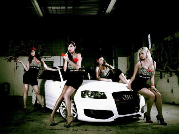 Обои картинки фото автомобили, авто, девушками