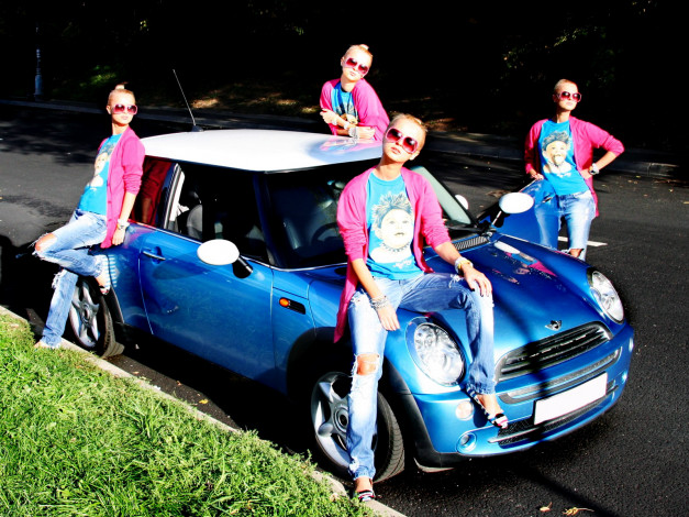 Обои картинки фото автомобили, авто, девушками