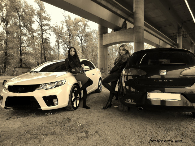 Обои картинки фото автомобили, авто, девушками