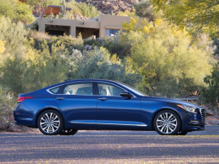 обоя автомобили, hyundai, 2014г, dh, us-spec, genesis