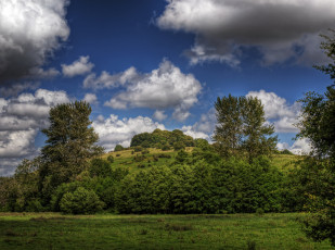 Картинка природа пейзажи холм лето растительность