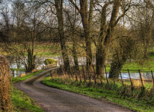 Картинка природа дороги осень дорога лес