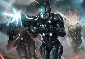 Картинка видео+игры galaxy+saga galaxy saga осколки выстрелы оружие солдаты битва