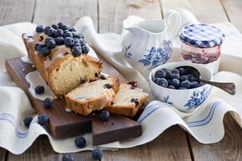 Картинка еда пирожные +кексы +печенье голубика кекс