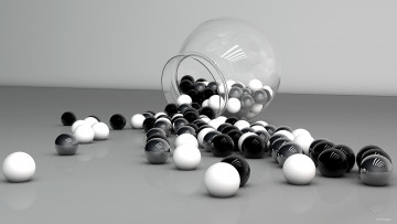 Картинка 3д+графика шары фон шарики