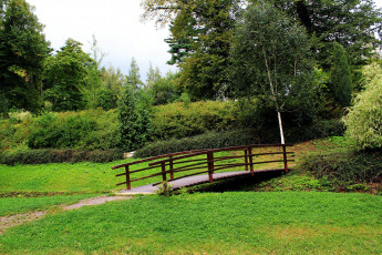 Картинка природа парк мостик