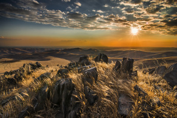 Картинка природа восходы закаты равнина рассвет